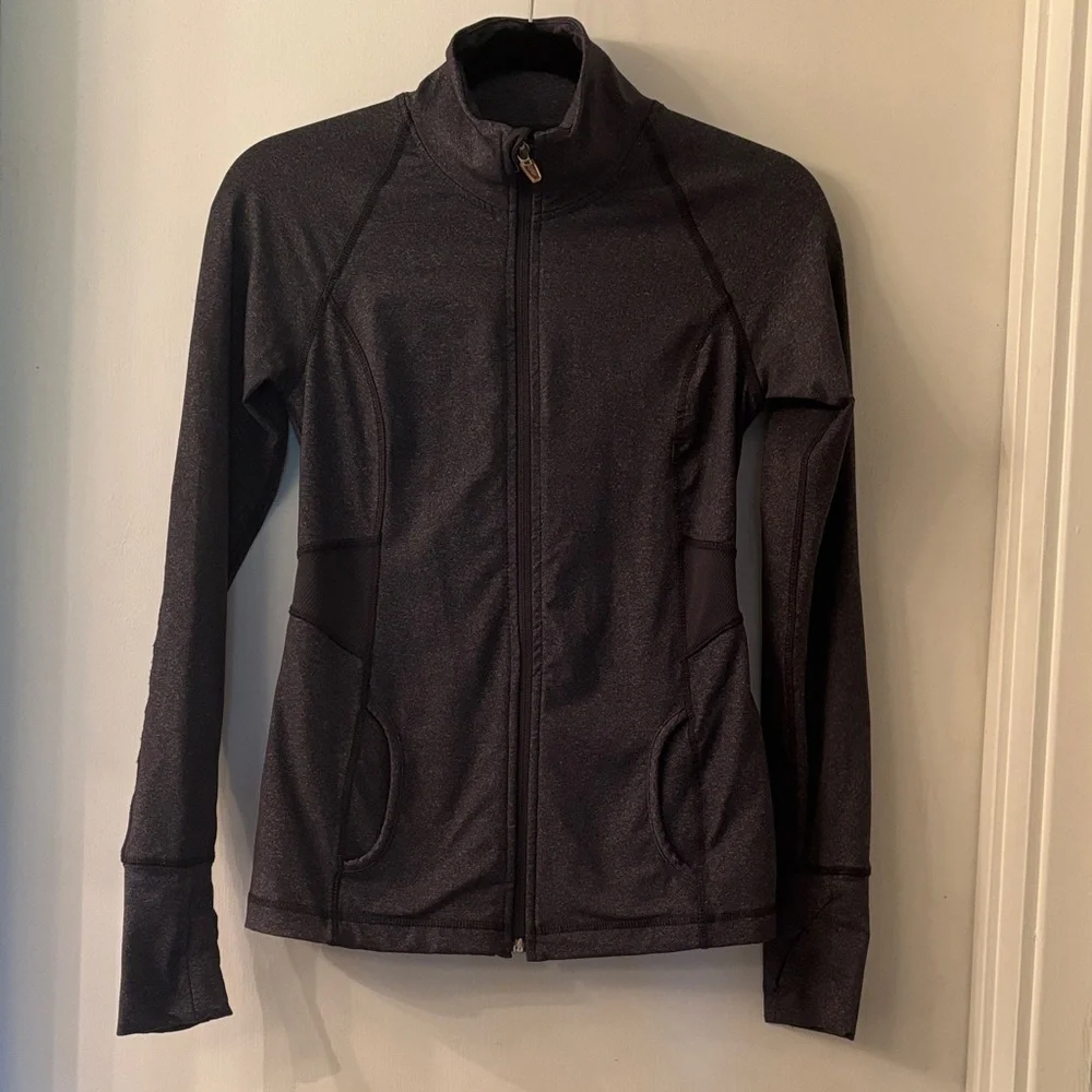 Women's Active Dark Gray Fitness Jacket